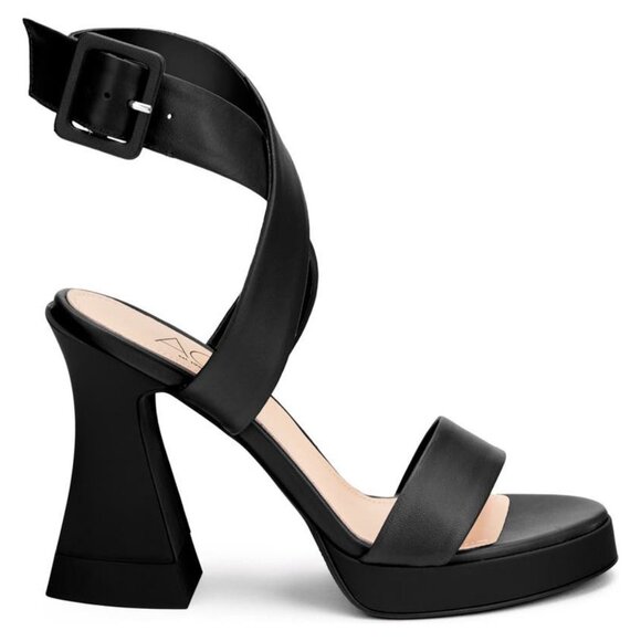 🆕 AGL Attilio Giusti Leombruni Janis Platform Sandal Shoes Leather Black 8.5 - Picture 5 of 12